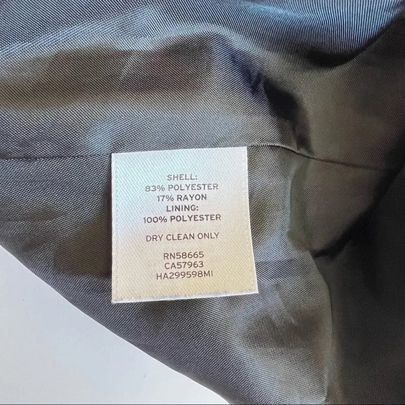 𝅺Halogen black and ivory tweed zipper back pockets mini skirt size 4 - Picture 7 of 12